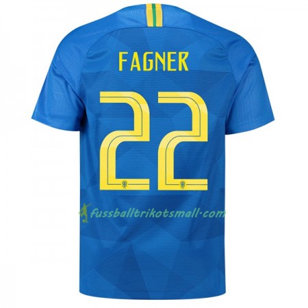 Günstige Fußballtrikots Brasilien Fagner 22 WM 2018 Auswärts-trikot kaufen